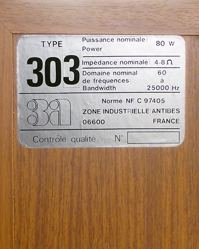 Art et Acoustique Appliquee 300 303